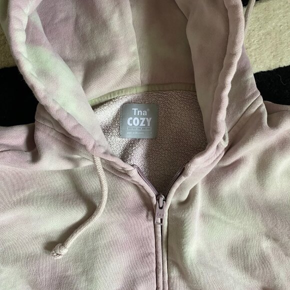 TNA Purple tie-dye hoodie - Size 2 (M) - Picture 4 of 4